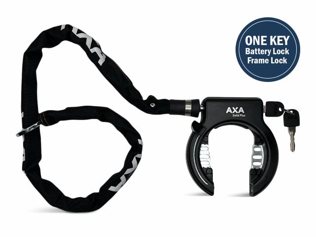 AXA Solid Plus – Frame Lock & Chain – One-Key System