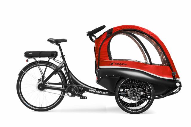 Kangaroo Luxe Hood incl. Head Protection Bars - Red