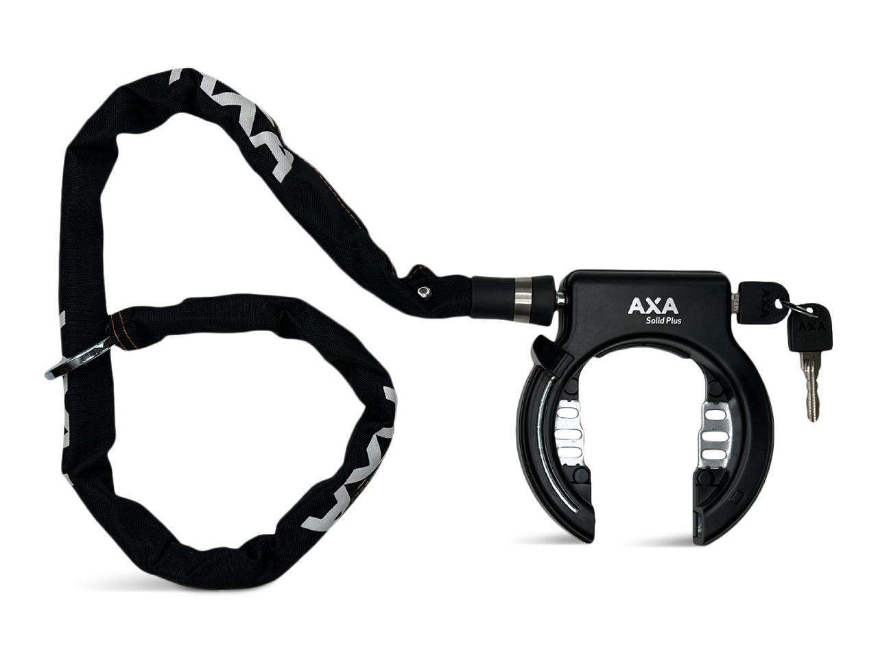 AXA Solid Plus – Rahmenschloss und Kette – One-Key-System